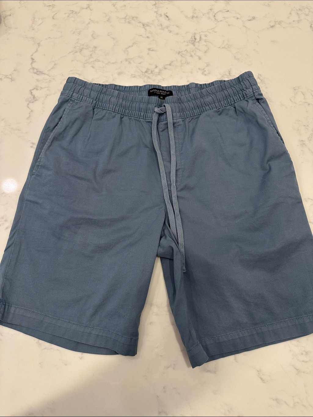 Banana Republic Men's Drawstring Shorts - Slate Blue